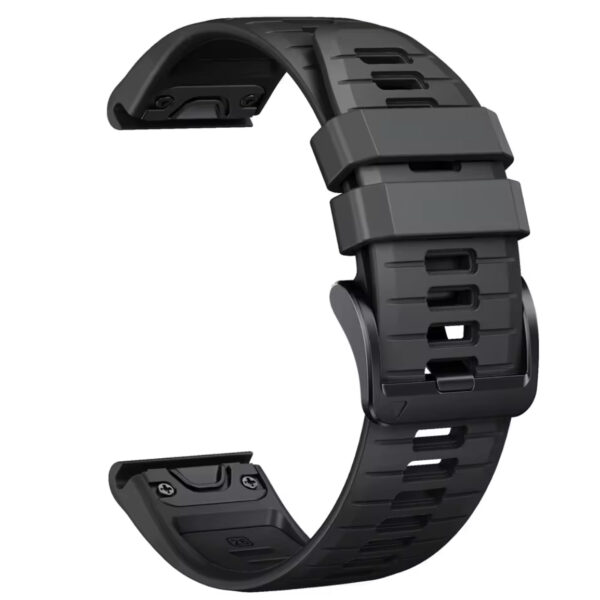 Ремінець силіконовий Garmin 22mm QuickFit чорний