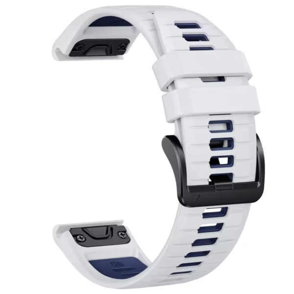 Ремінець силіконовий Garmin 22mm QuickFit Білий