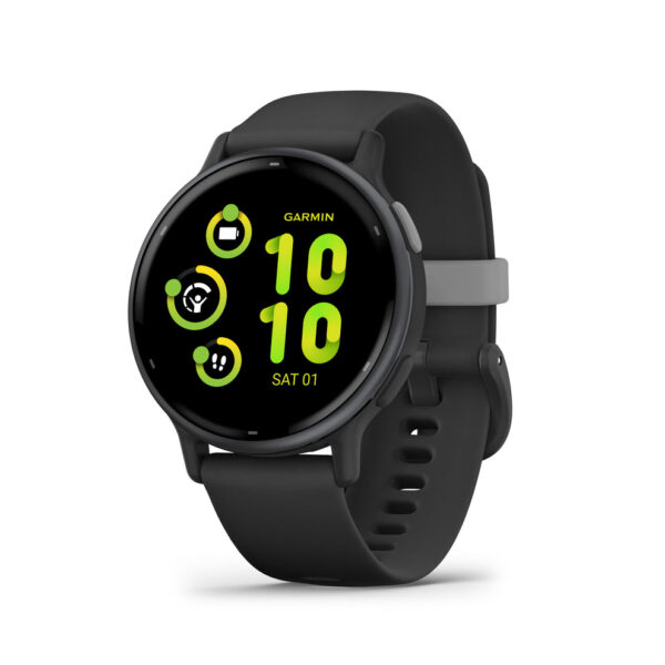 Vivoactive 5 Slate Aluminum Bezel with Black Case