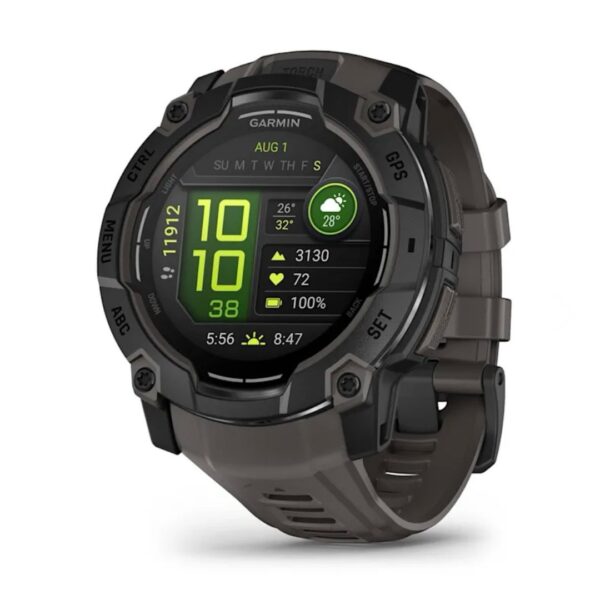 Instinct 3 – 50 mm, AMOLED Black with Charcoal Band