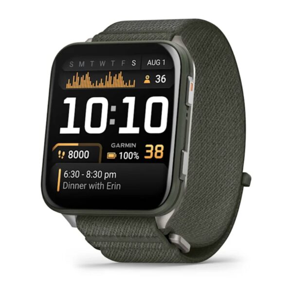 Venu X1 Moss with Titanium Caseback and Moss ComfortFit Nylon Band